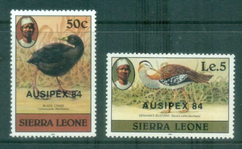 Sierra-Leone-1984-Ausipex-Birds-Opt-MUH