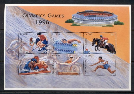 Sierra-Leone-1996-Summer-Olympics-Atlanta-300le-sheetlet-MUH