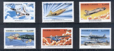 Sierra-Leone-1999-Airplanes-MUH