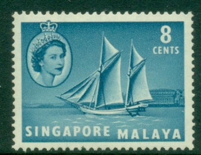 Singapore-1955-QEII-Pictorial-Ship-8c-Palari-MLH