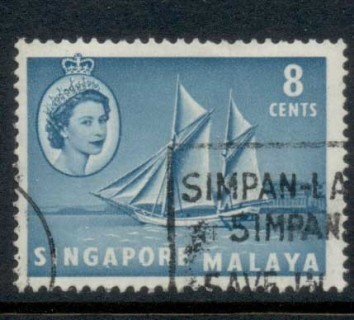 Singapore-1955-QEII-Pictorials-Ships-8c-FU