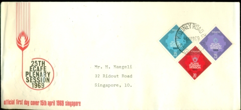 Singapore-1969-ECAFE-25th-Plenary-Session-FDC