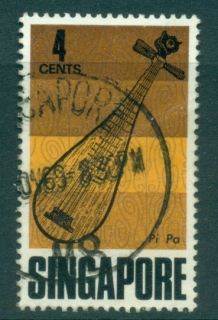 Singapore-1969-Musical-Instruments-4cPi-Pa-Chinese-Strings-FU