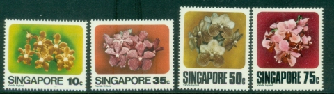 Singapore-1970-Flowers-Vanda-orchids-MUH