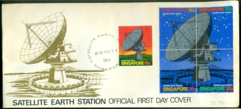 Singapore-1971-Satellite-Earth-Station-FDC