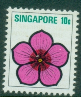 Singapore-1973-Stylised-Flowers-10c-MLH