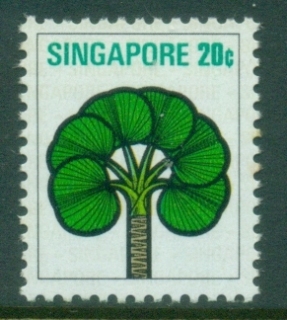 Singapore-1973-Stylised-Flowers-20c-MLH