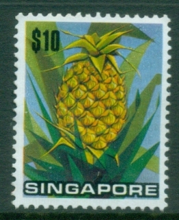 Singapore-1973-Stylised-Fruits-10-Pineapple-MNg