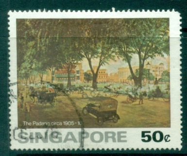 Singapore-1976-Paintings-of-Old-Singapore-50c-The-Padang-FU