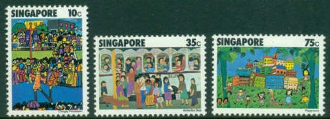 Singapore-1977-Childrens-Drawings-MLH