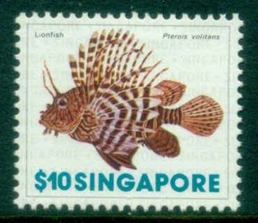 Singapore-1977-Shells-10-Lionfish-MLH