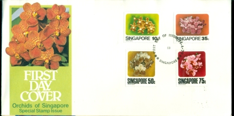 Singapore-1979-Flowers-Orchids-of-Singapore-FDC