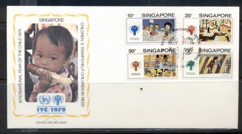 Singapore-1979-IYC-International-year-of-the-Child-FDC