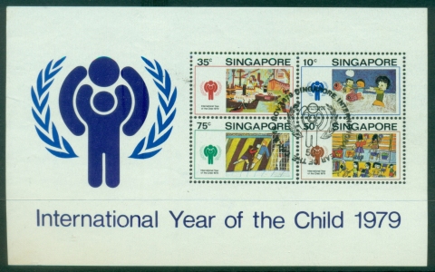 Singapore-1979-IYC-International-year-of-the-Child-MS-CTO