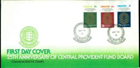 Singapore-1980-Central-Provident-Fund-Board-25th-Anniversary-FDC