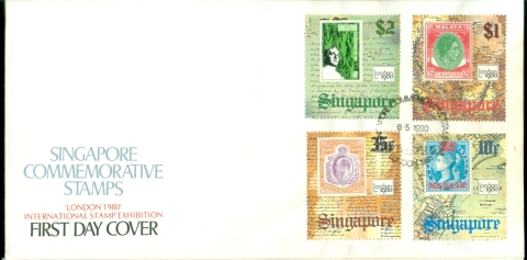 Singapore-1980-London-80-Stamp-Exhibition-FDC