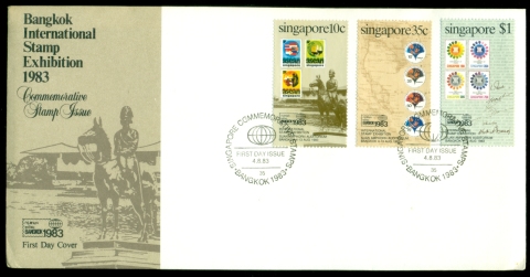 Singapore-1983-Bangkok-International-Stamp-Exhibition-FDC