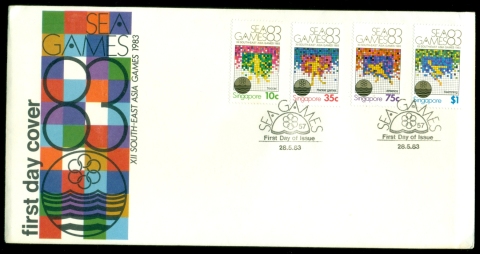 Singapore-1983-South-East-Asia-Games-FDC