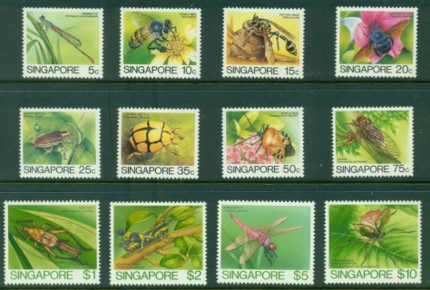 Singapore-1985-Pictorials-Insects-MLH