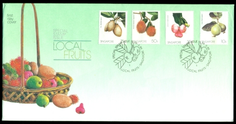 Singapore-1986-Local-Fruits-FDC