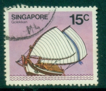 Singapore-1986-Pictorial-Ships-redrawn-15c-FU