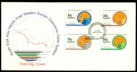 Singapore-1986-Submarine-Cable-System-FDC