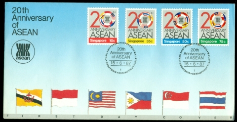 Singapore-1987-ASEAN-20th-Anniversary-FDC