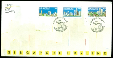 Singapore-1987-Singapore-Skyline-FDC