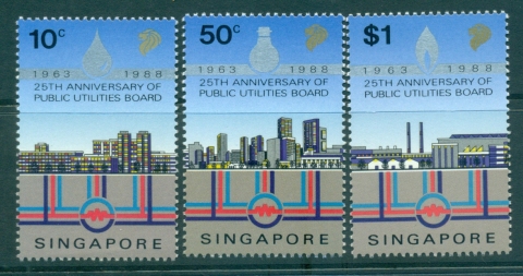 Singapore-1988-Public-Utilities-Board-25th-Anniv-MUH-Lot31929