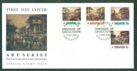 Singapore-1989-Paintings-of-Chinatown-FDC-lot50411