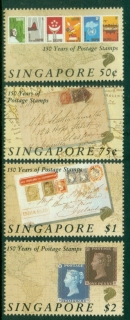 Singapore-1990-Postage-Stamps-150th-Anniversary-MLH