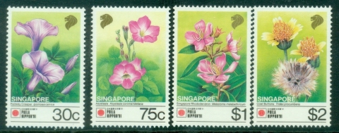 Singapore-1991-Flowers-Philanippon-MUH
