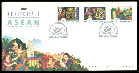 Singapore-1992-ASEAN-25th-Anniversary-FDC