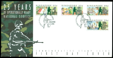 Singapore-1994-Operational-ready-National-Service-FDC