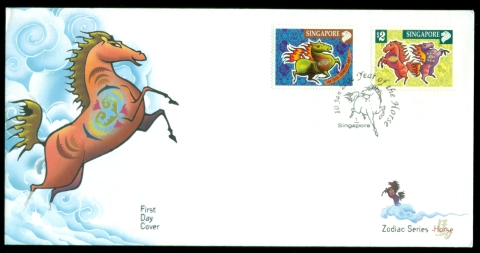 Singapore-2002-New-Year-of-the-Horse-FDC