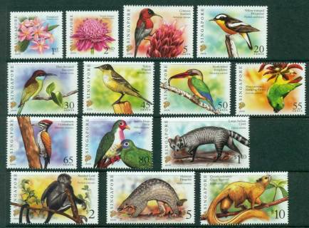 Singapore-2007-Flora-Fauna-to-10-MUH-Lot23503