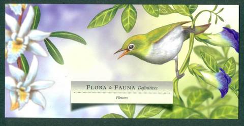 Singapore-2009-Flora-Fauna-Definitives-Flowers-POP-lot42567