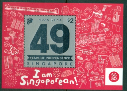 Singapore-2014-Independence-48th-Anniversary-Foil-embossed-MS-MUH