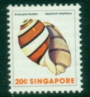 Singapore-1977-Shells-20c-Amplustre-bubble-MLH