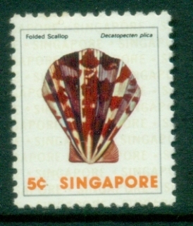 Singapore-1977-Shells-5c-Folded-Scallop-MLH