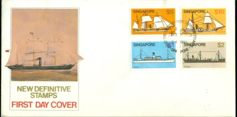 Singapore-1980-Ships-1-to-10-FDC