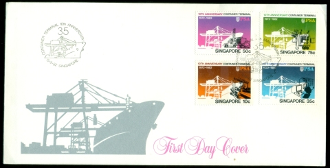 Singapore-1982-PSA-Container-Terminal-FDC