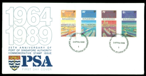 Singapore-1989-Port-of-Singapore-Authority-FDC