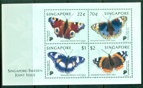 Singapore-1999-Insects-Butterflies-MS-MUH