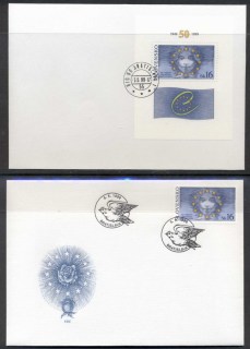 Slovakia-1999-Council-of-Europe-MS-2x-FDC