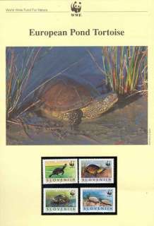 Slovenia-1996 WWF European Pond Tortoise