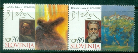 Slovenia-1999-Art-Bozidar-Jakac-Painter-MUH