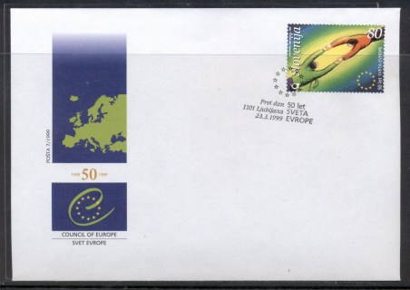 Slovenia-1999-Council-of-Europe-FDC