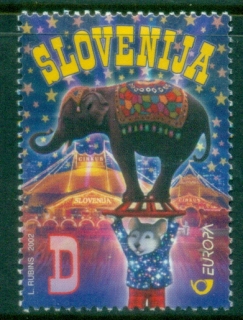 Slovenia-2002-EUROPA-Stamps-The-Circus-MUH