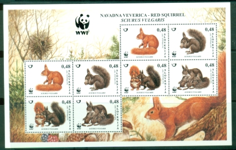 Slovenia-2007-Fauna-WWF-Red-Squirrel-MS-MUH